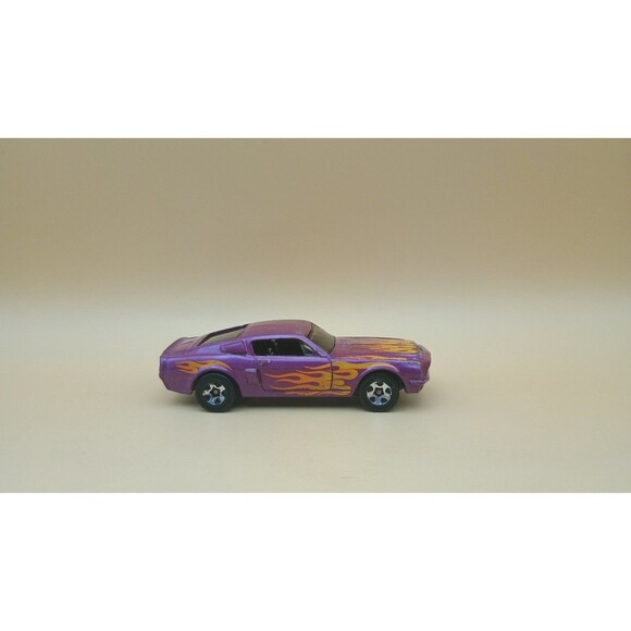 2020 HOT WHEELS '68 SHELBY GT500 PURPLE 1:64 DIECAST 2 3/4" CAR W/ ORANGE FLAMES - Picture 4 of 7
